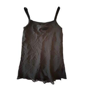 Caché Black Satin-Look Cowl Neck Camisole | Lined Evening Top